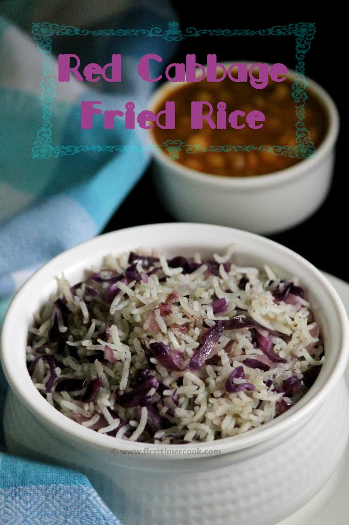 Purple rice (red cabbage rice)