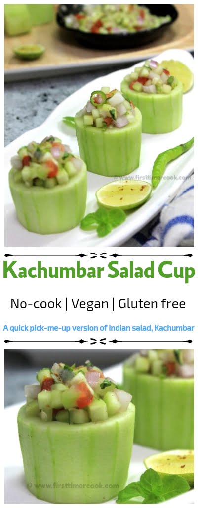 Kachumbar Salad Cup - First Timer Cook