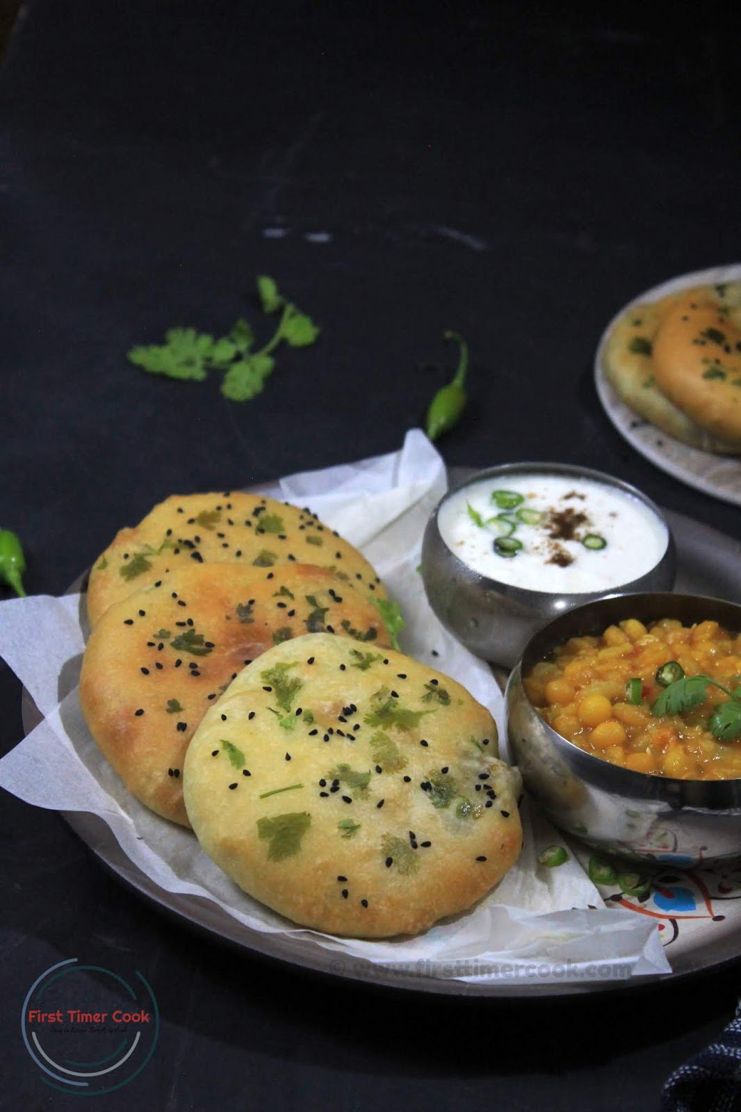 Baked Stuffed Kulcha - First Timer Cook