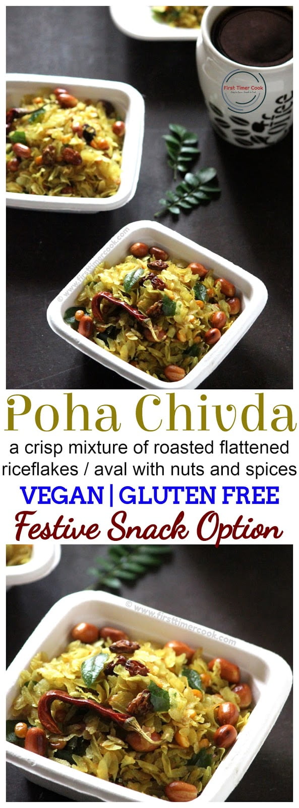 Poha Chivda / Mixture - First Timer Cook