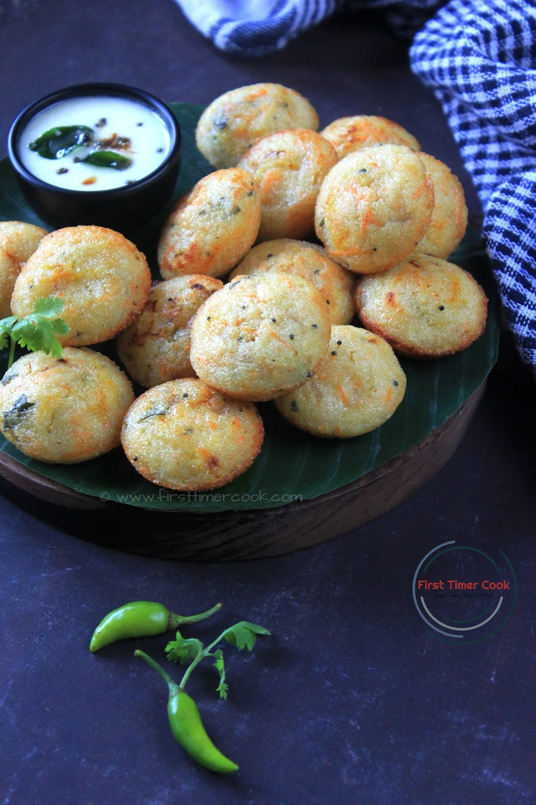 Instant Sooji Appe / Paniyaram with Vegetables - Blissful Bites by Tay