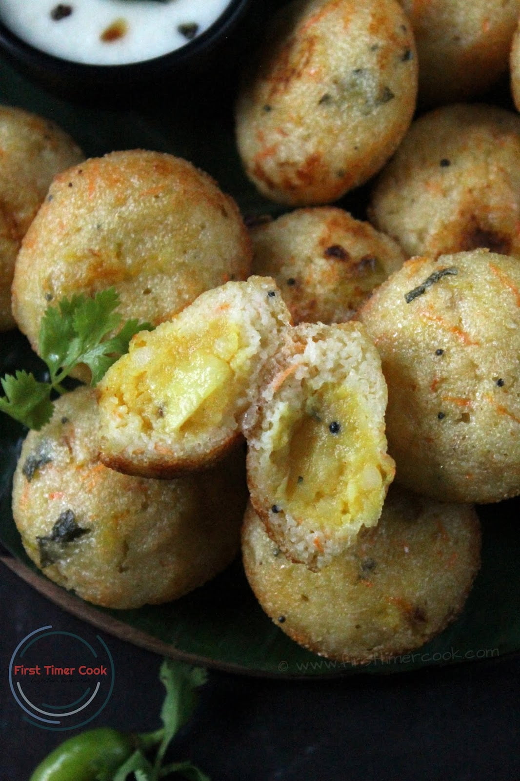 Instant Sooji Appe / Paniyaram with Vegetables - Blissful Bites by Tay