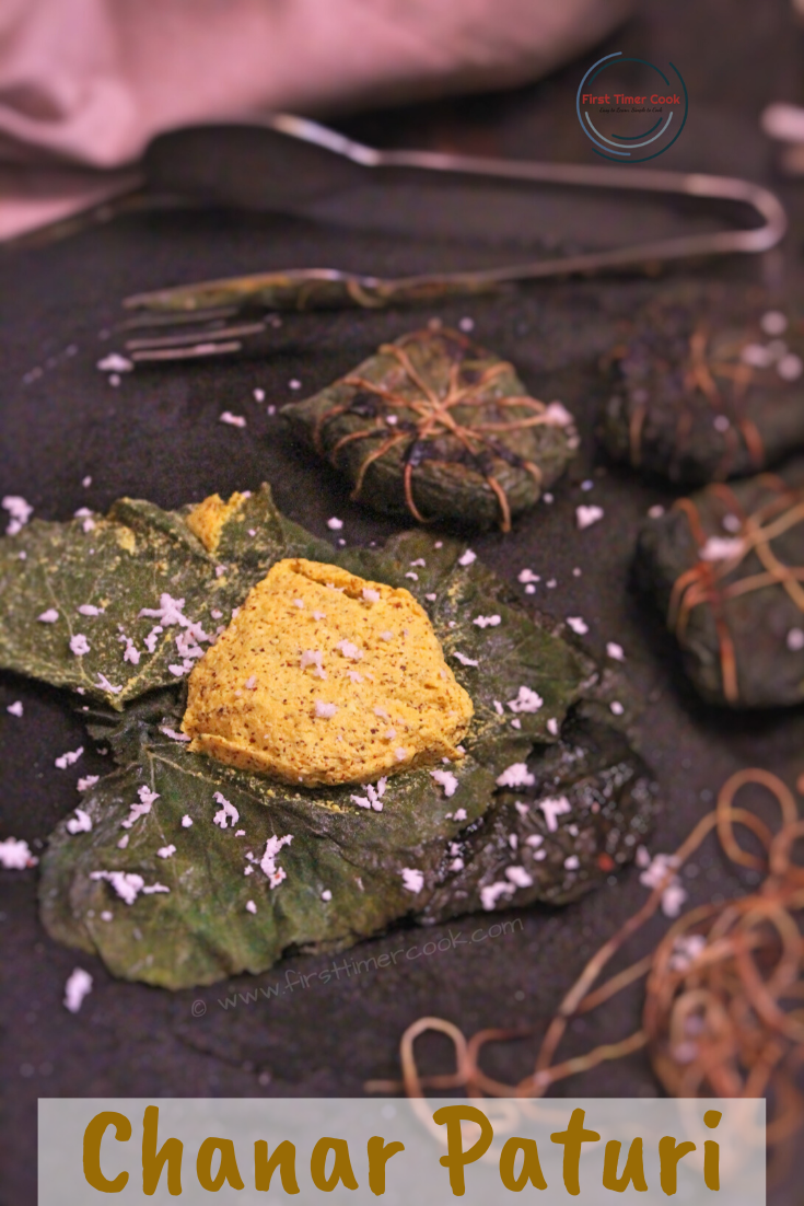 Chhena Paturi / Chanar Paturi / Cottage cheese wrapped in pumpkin leaves