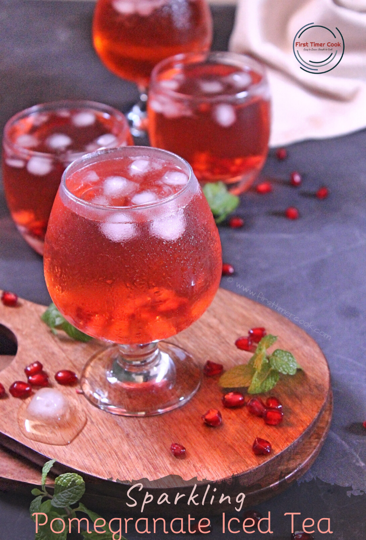 Sparkling Pomegranate Iced Tea