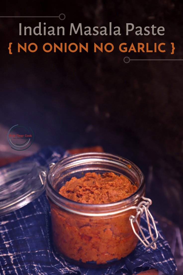 Basic Sattvic Masala Paste | No Onion & Garlic Masala Paste